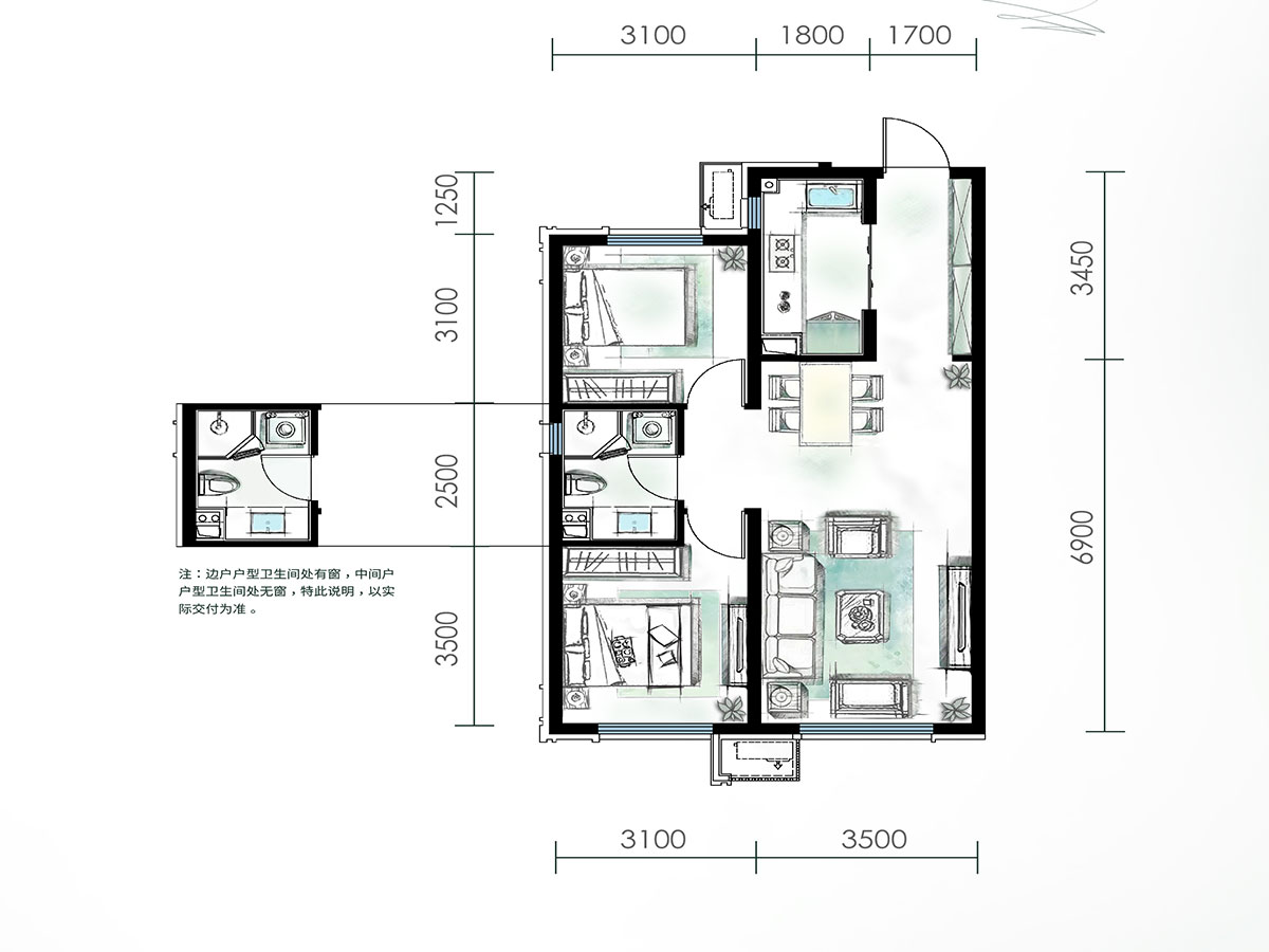 365best苏家屯中海云麓里最新价格公布 约12500元㎡推83~133㎡房源(图1)